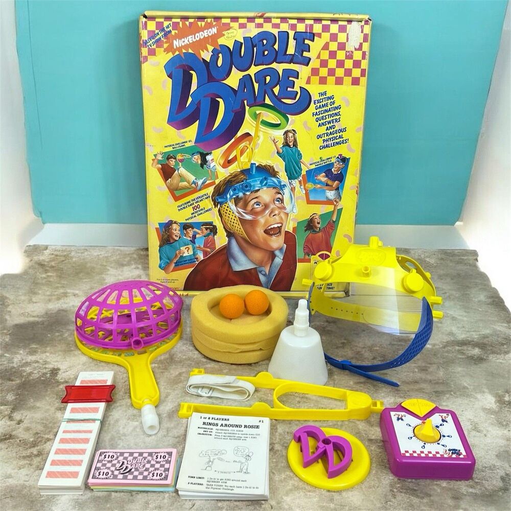 VTG Nickelodeon Double Dare Physical Challenge Game 1987 Pressman -Near Complete